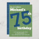 Search for mens 75th birthday invitations Seventy five