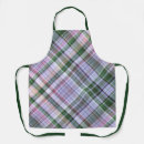 Search for blue green plaid aprons Pink