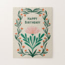 Search for happy birthday puzzles Flowers
