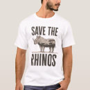 Search for save the rhino tshirts Endangered