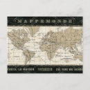 Search for vintage world globe postcards Map