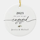 Search for first photo christmas tree decorations Engagement keepsake
