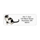 Search for tuxedo cat return address labels Kitty