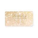 Search for bokeh lights return address labels Glitter