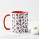 Search for red stars mugs Fourth of july