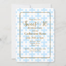 Search for plaid sweet 16 invitations Chic