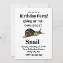 Search for snail birthday invitations Party