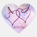 Search for two hearts wedding stickers Floral