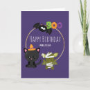 Search for bat birthday cards Black cat