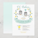 Search for twin owls invitations Gender neutral