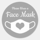 Search for white mask stickers Safety