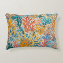 Search for teal and coral cushions Beach
