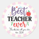 Search for best teacher ever stickers Student