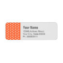 Search for polkadot return address labels Orange