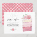 Search for elegant cake bridal shower invitations Floral