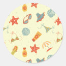 Search for summer beach stickers Illustration