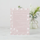Search for blush rehearsal dinner invitations Rose