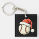 Search for baseball key rings Santa