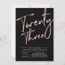 Search for 23rd birthday invitations Modern