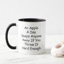 Search for throw mugs Apple a day