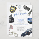 Search for law enforcement graduation invitations Policeman