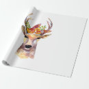 Search for deer wrapping paper Bohemian