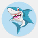 Search for happy shark stickers Cartoon