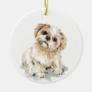 Search for shih tzu puppy christmas tree decorations Cute