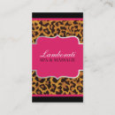 Search for leopard print business cards Spa