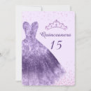 Search for lilac quinceanera invitations Tiara