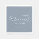 Search for happy retirement napkins Celebration