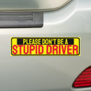 Search for please bumper stickers Bad drivers