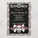 Search for emo birthday invitations Skull