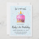 Search for unicorn cake birthday invitations Party