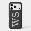 Search for iphone 17 pro cases Monogram initial