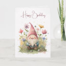 Search for gnome birthday cards Garden