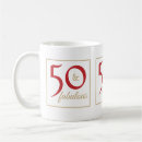 Search for red and gold mugs Typography