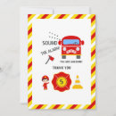 Search for fireman thank you cards Firetruck