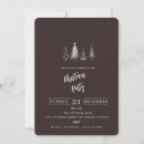 Search for pine trees christmas invitations Minimalist