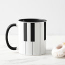 Search for funny piano mugs Black and white