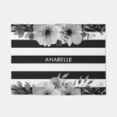 Search for black and white stripes doormats Trendy