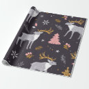 Search for reindeer wrapping paper Woodland