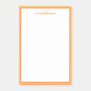 Search for monogrammed post it notes Orange