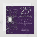 Search for elegant 25th wedding anniversary invitations Chic