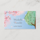 Search for cherry blossoms business cards Nature