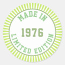 Search for 1976 birthday stickers Born