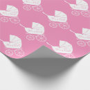 Search for baby stroller wrapping paper Girl