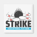Search for bowling ball and pins magnets Strike