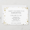 Search for glitz and glam baby shower invitations Gold