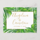Search for palm leaves save the dates Greenery